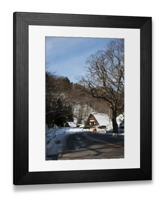 Framed Print : Shirakawago in winter, Shirakawa Village, Gifu Prefecture, Honshu, Japan Framed Print : Shirakawago in winter, Shirakawa Village, Gifu Prefecture, Honshu, Japan