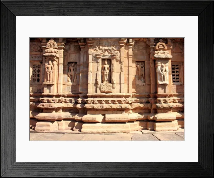Framed Print : Pattadkal. Pattadakal is having a group of 8th century monuments like temples Framed Print : Pattadkal. Pattadakal is having a group of 8th century monuments like temples