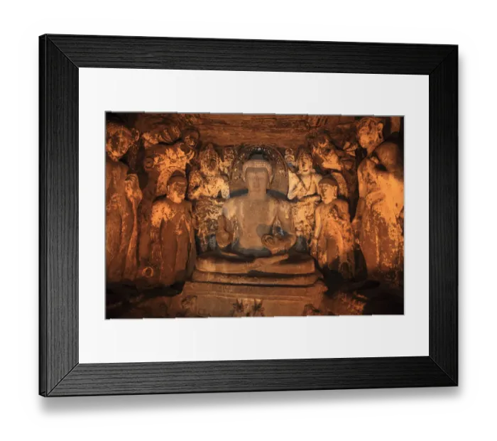 Framed Print : Ajanta Caves, Ajanta, India Framed Print : Ajanta Caves, Ajanta, India