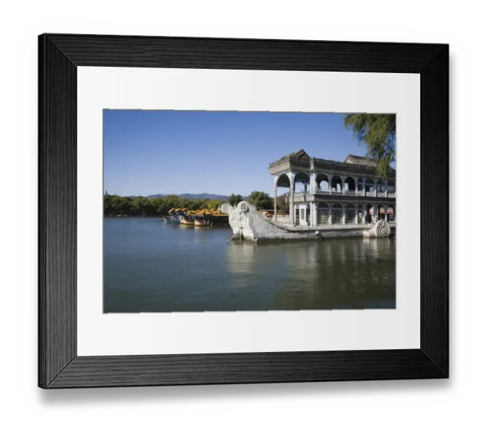Framed Print : Marble Boat at Summer Palace, Beijing, China Framed Print : Marble Boat at Summer Palace, Beijing, China