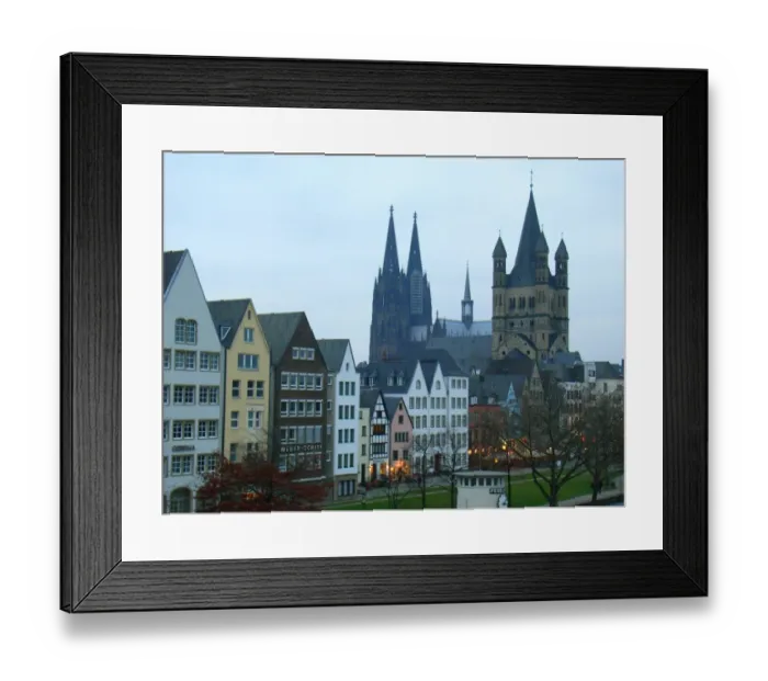 Framed Print : View of Cologne with the cathedral, Germany Framed Print : View of Cologne with the cathedral, Germany