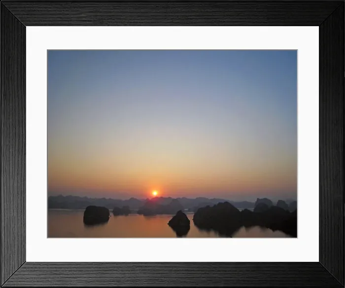 Framed Print : Ho Long Bay at sunset Framed Print : Ho Long Bay at sunset