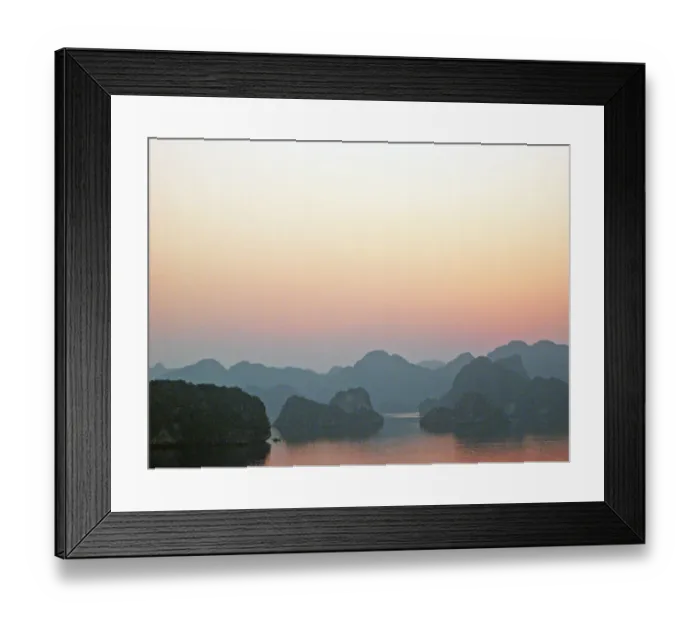 Framed Print : Dusk at Ha Long Bay Framed Print : Dusk at Ha Long Bay