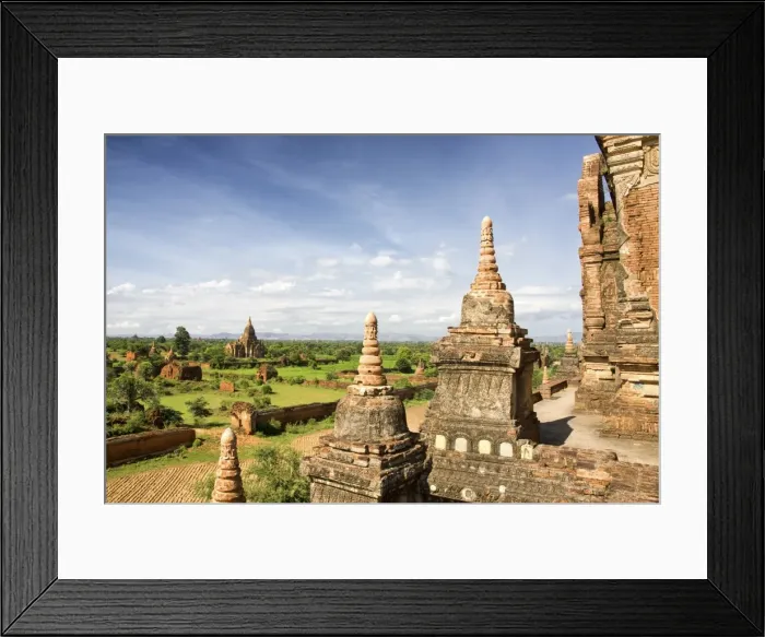 Framed Print : View of Bagan temples from a pagoda Framed Print : View of Bagan temples from a pagoda