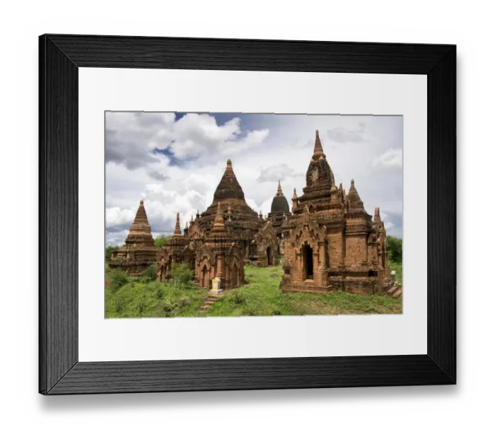 Framed Print : Group of pagodas in Bagan Framed Print : Group of pagodas in Bagan