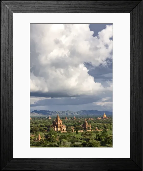Framed Print : Panoramic view of the Bagan Archaeological Zone Framed Print : Panoramic view of the Bagan Archaeological Zone