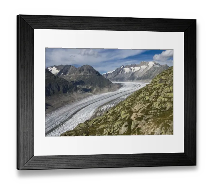 Framed Print : Aletsch Glacier, Southern Bernese Alps, Canton of Valais, Switzerland Framed Print : Aletsch Glacier, Southern Bernese Alps, Canton of Valais, Switzerland