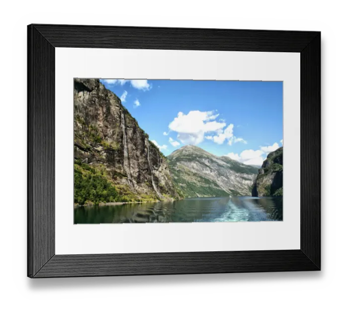 Framed Print : Geiranger fjord Framed Print : Geiranger fjord
