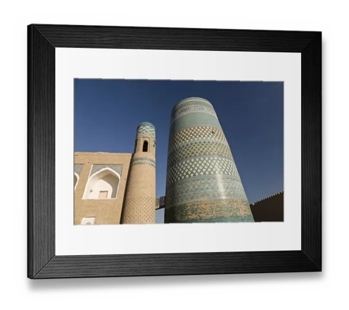 Framed Print : Kalta Minor Minaret, old Silk Route town of Khiva Framed Print : Kalta Minor Minaret, old Silk Route town of Khiva