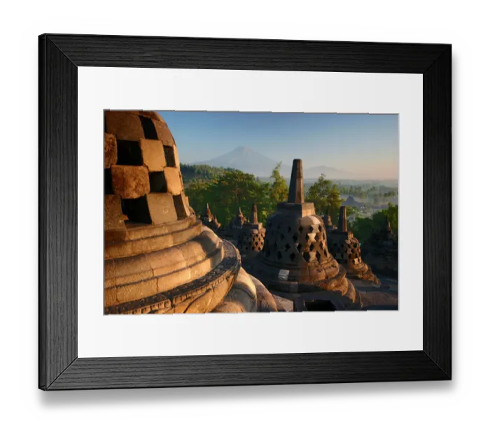 Framed Print : Borobudur after sunrise Framed Print : Borobudur after sunrise