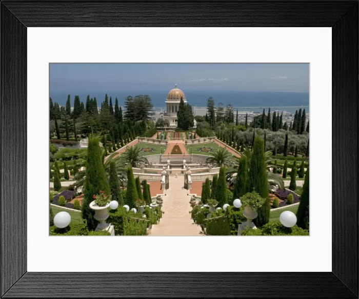 Framed Print : Bahai Gardens in Haifa Framed Print : Bahai Gardens in Haifa