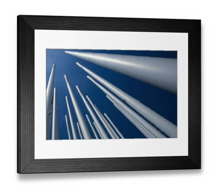 Framed Print : Low angle view of flag poles, Bordeaux, Aquitaine, France Framed Print : Low angle view of flag poles, Bordeaux, Aquitaine, France