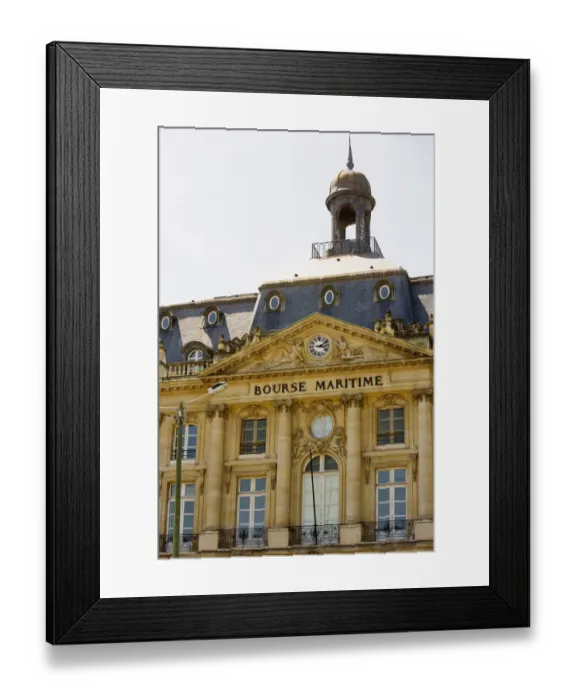 Framed Print : Facade of a building, Bourse Maritime, Bordeaux, Aquitaine, France Framed Print : Facade of a building, Bourse Maritime, Bordeaux, Aquitaine, France
