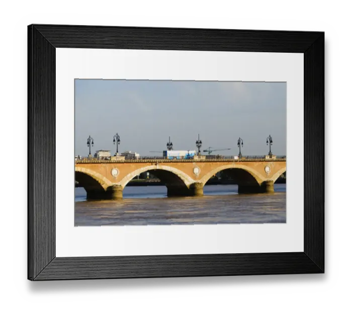 Framed Print : Arch bridge across a river, Pont De Pierre, Garonne River, Bordeaux, Aquitaine, France Framed Print : Arch bridge across a river, Pont De Pierre, Garonne River, Bordeaux, Aquitaine, France