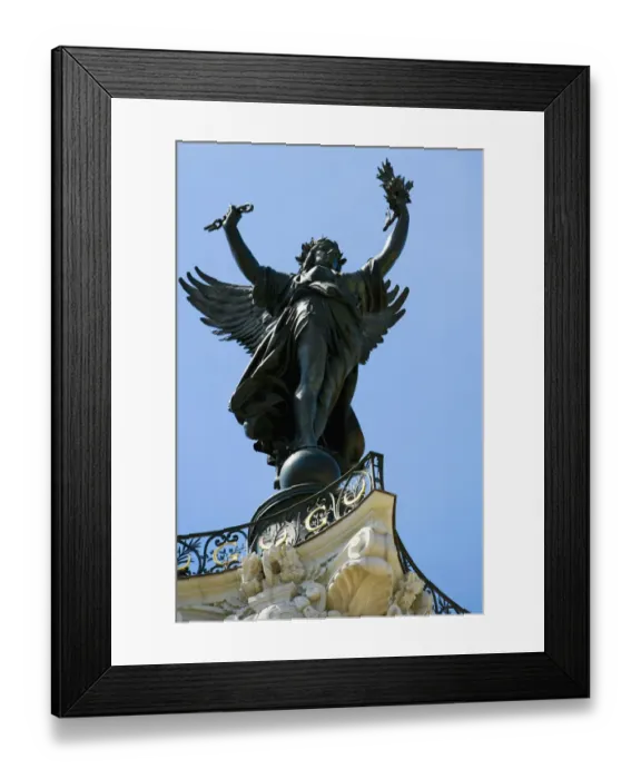 Framed Print : Low angle view of a statue, La Fontaine Des Quinconces, Bordeaux, Aquitaine, France Framed Print : Low angle view of a statue, La Fontaine Des Quinconces, Bordeaux, Aquitaine, France