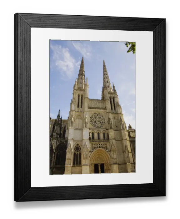 Framed Print : Facade of a church, St. Andre Cathedral, Bordeaux, Aquitaine, France Framed Print : Facade of a church, St. Andre Cathedral, Bordeaux, Aquitaine, France