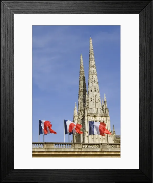 Framed Print : Low angle view of a church, St. Andre Cathedral, Hotel De Ville, Bordeaux, Aquitaine, France Framed Print : Low angle view of a church, St. Andre Cathedral, Hotel De Ville, Bordeaux, Aquitaine, France