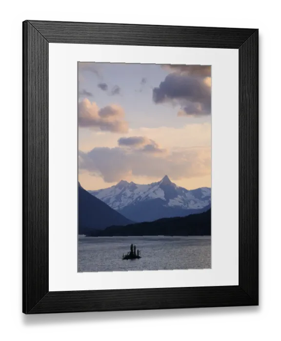 Framed Print : Saint Marys Glacier Lake with Wild Goose Island, Fusillade Mountain, Glacier National Park, Rocky Mountains, Montana, USA