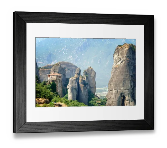 Framed Print : Greece, Thessaly, Meteora monasteries complex, View of Rousanou Monastery Framed Print : Greece, Thessaly, Meteora monasteries complex, View of Rousanou Monastery