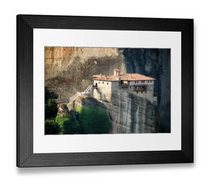 Framed Print : Greece, Thessaly, Meteora monasteries complex, View of Rousanou Monastery Framed Print : Greece, Thessaly, Meteora monasteries complex, View of Rousanou Monastery