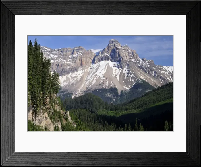 Framed Print : Cathedral Mountain with the Cathedral Crags in the middle, view from the Yoho Valley, Yoho National Park, British Columbia, Canada Framed Print : Cathedral Mountain with the Cathedral Crags in the middle, view from the Yoho Valley, Yoho National Park, British Columbia, Canada