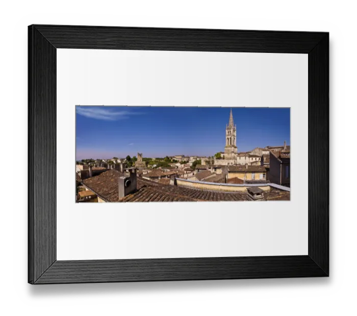 Framed Print : st. emilion in bordeaux region. france Framed Print : st. emilion in bordeaux region. france
