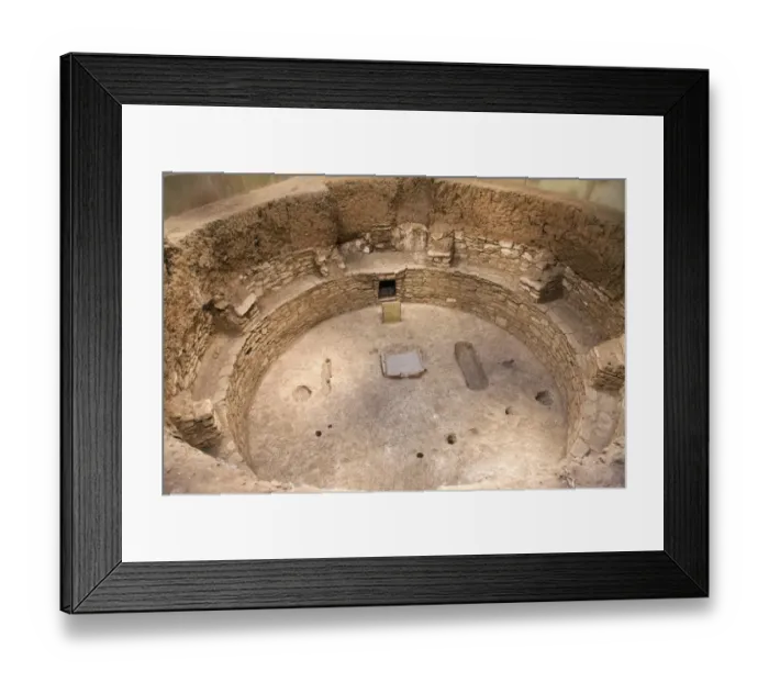 Framed Print : USA, Colorado, Mesa Verde National Park, Anasazi ruins