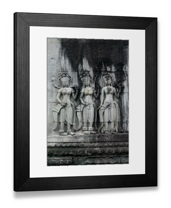 Framed Print : Bas-relief at Angkor Wat temple in Cambodia Framed Print : Bas-relief at Angkor Wat temple in Cambodia