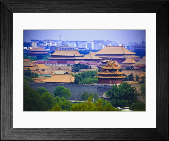 Framed Print : High angle view of a palace, Forbidden City, Beijing, China
