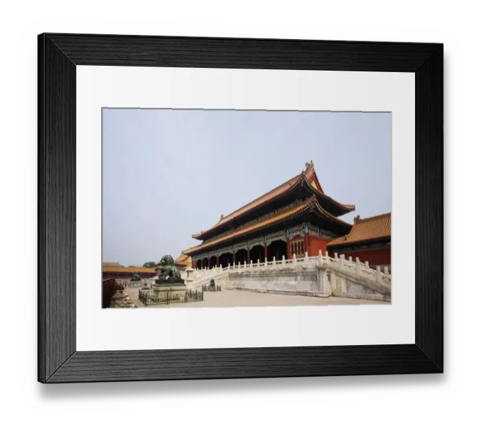 Framed Print : Low angle view of a palace, Forbidden City, Beijing, China Framed Print : Low angle view of a palace, Forbidden City, Beijing, China
