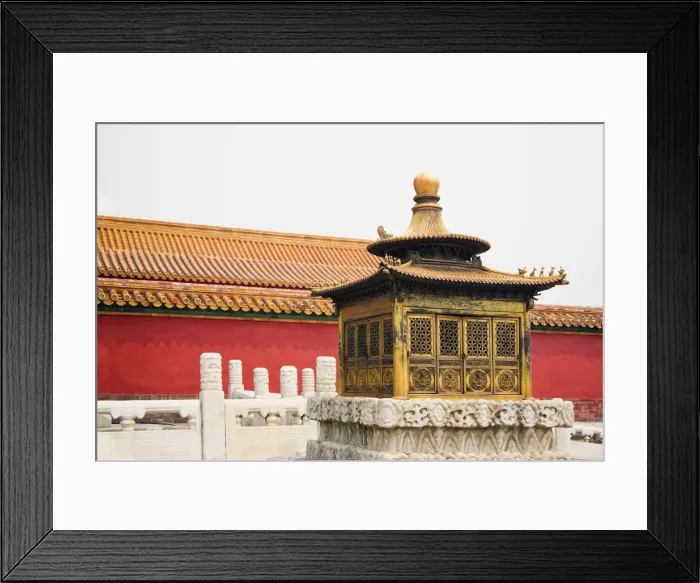 Framed Print : Facade of a palace, Forbidden City, Beijing, China Framed Print : Facade of a palace, Forbidden City, Beijing, China