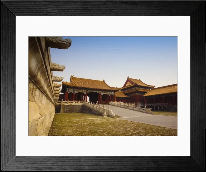 Framed Print : Facade of buildings, Forbidden City, Beijing, China Framed Print : Facade of buildings, Forbidden City, Beijing, China