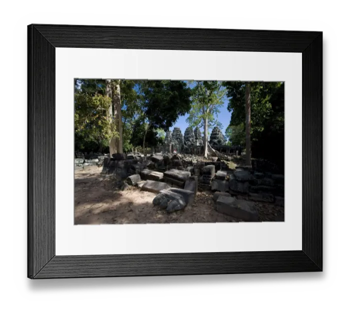 Framed Print : Temple ruins in the ancient city of Angkor Wat, Northwestern Cambodia