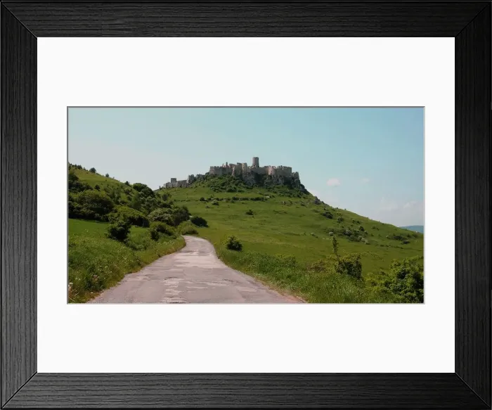 Framed Print : The Road to Spissky Hrad Framed Print : The Road to Spissky Hrad
