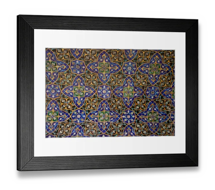 Framed Print : Tilework of the Jameh Mosque, Esfahan Framed Print : Tilework of the Jameh Mosque, Esfahan