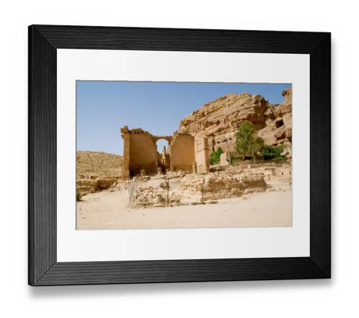 Framed Print : Jordan, Petra, Qasr al-Bint Temple Framed Print : Jordan, Petra, Qasr al-Bint Temple