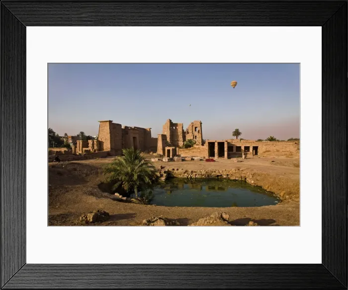 Framed Print : ramses III temple in habu. luxor Framed Print : ramses III temple in habu. luxor