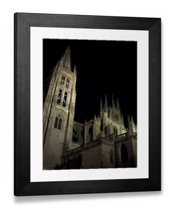 Framed Print : Burgos Cathedral By the night