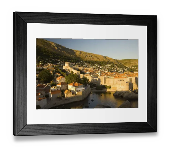 Framed Print : View from Lovrijenac Fortress of the walled City of Dubrovnik, Southeastern Tip of Croatia, Eastern Europe Framed Print : View from Lovrijenac Fortress of the walled City of Dubrovnik, Southeastern Tip of Croatia, Eastern Europe