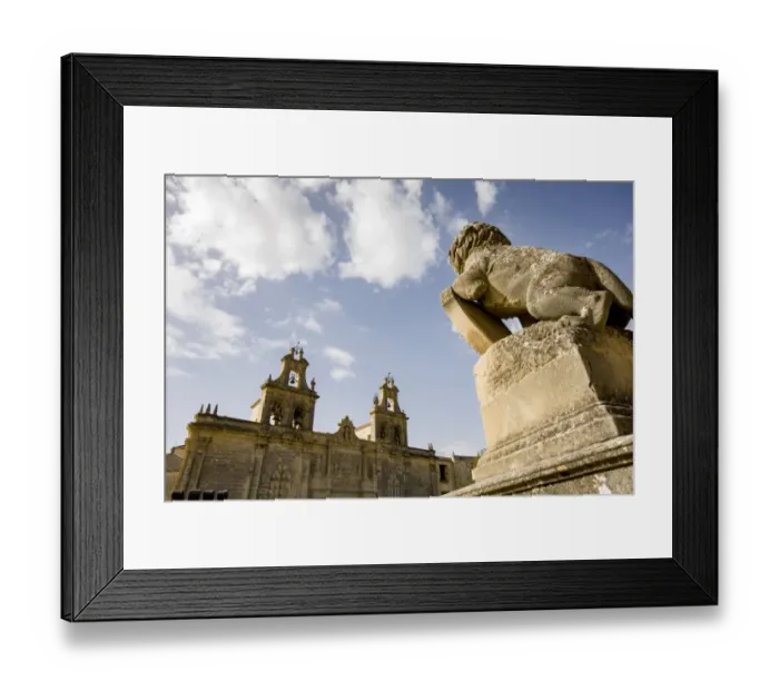 Framed Print : Basilica Santa MarAia de los Reales Alcazares in Vazquez de Molina Square Framed Print : Basilica Santa MarAia de los Reales Alcazares in Vazquez de Molina Square