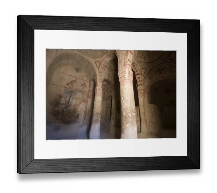 Framed Print : Frescoes in chapel of Saint Barbara
