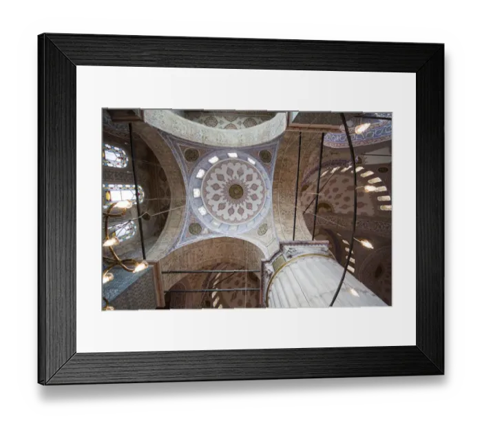 Framed Print : Ceiling of the Blue Mosque Framed Print : Ceiling of the Blue Mosque