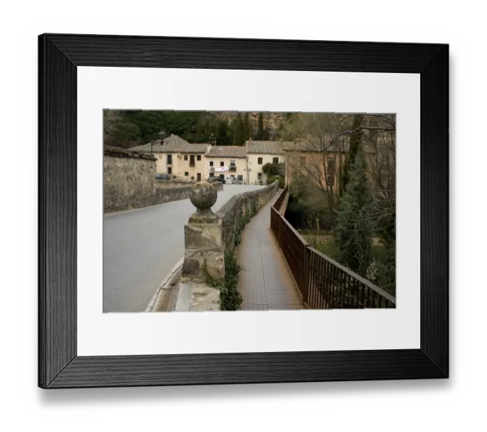 Framed Print : Bridge And San Marcos Houses Framed Print : Bridge And San Marcos Houses