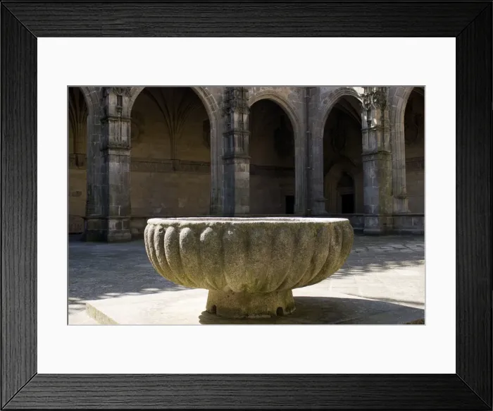 Framed Print : Santiago, Cloister Cathedral