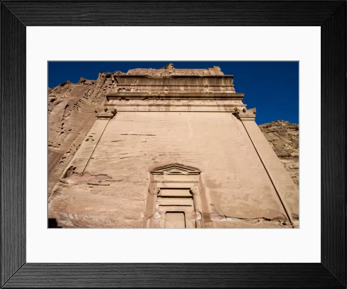 Framed Print : Petra rock temple Framed Print : Petra rock temple