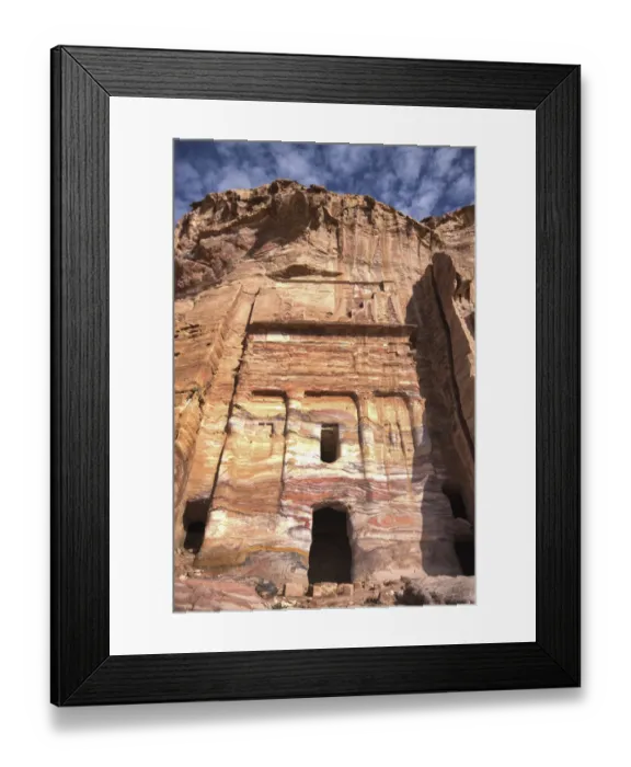 Framed Print : Silk Tomb in Petra Framed Print : Silk Tomb in Petra