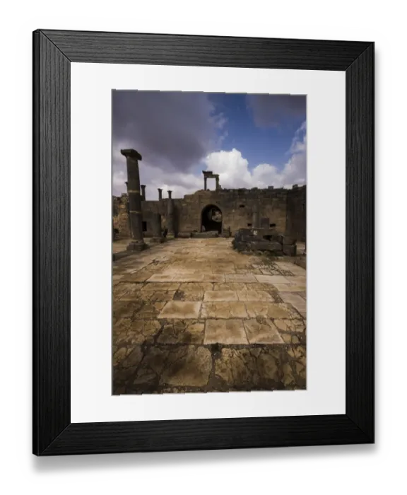 Framed Print : Archeological Roman remains of Bosra Framed Print : Archeological Roman remains of Bosra