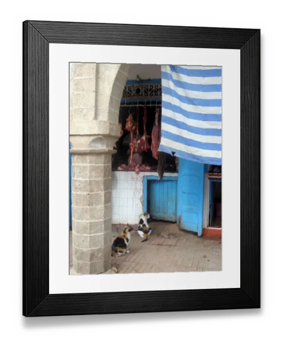 Framed Print : Butcher shop, Essaouira, Morocco Framed Print : Butcher shop, Essaouira, Morocco