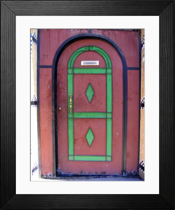 Framed Print : Doorway, Marrakesh, Morocco