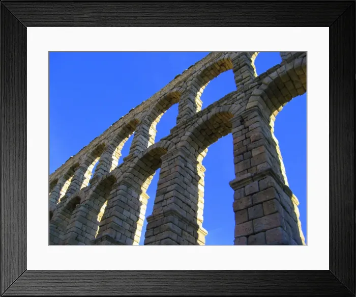 Framed Print : old Roman Aqueduct, Spain Framed Print : old Roman Aqueduct, Spain